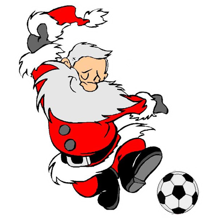 Fußball Weihnachtsmann